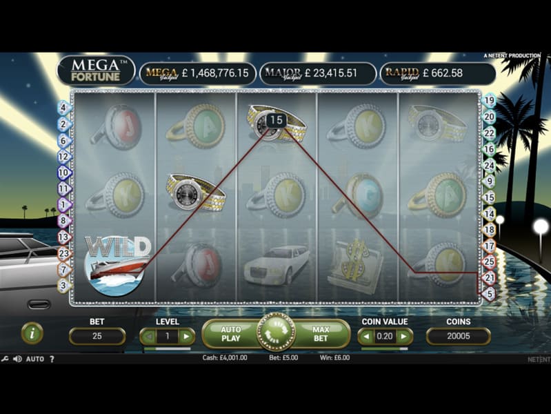 Mega Fortune Playline